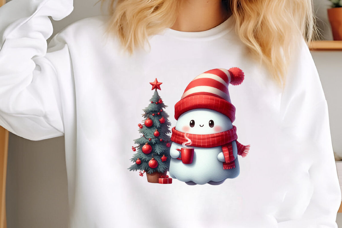 Cute Christmas Snowman PNG Clipart Watercolor Winter Holiday Mug Tree