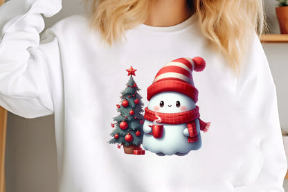 Cute Christmas Snowman PNG Clipart Watercolor Winter Holiday Mug Tree