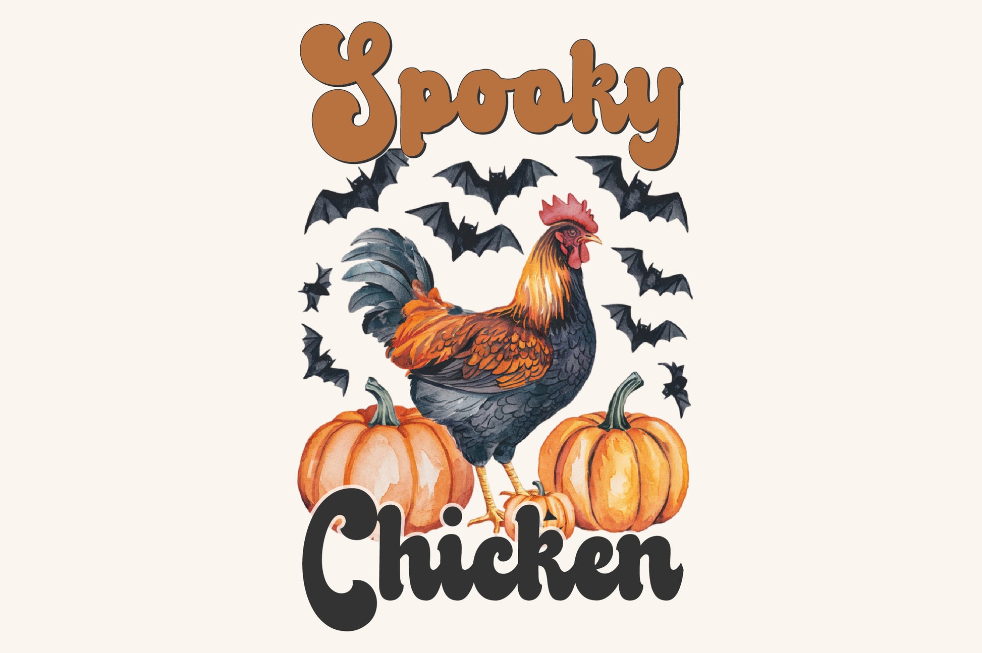 9 Vintage Halloween Farm Animals PNG Spooky Pumpkin Animal Clipart