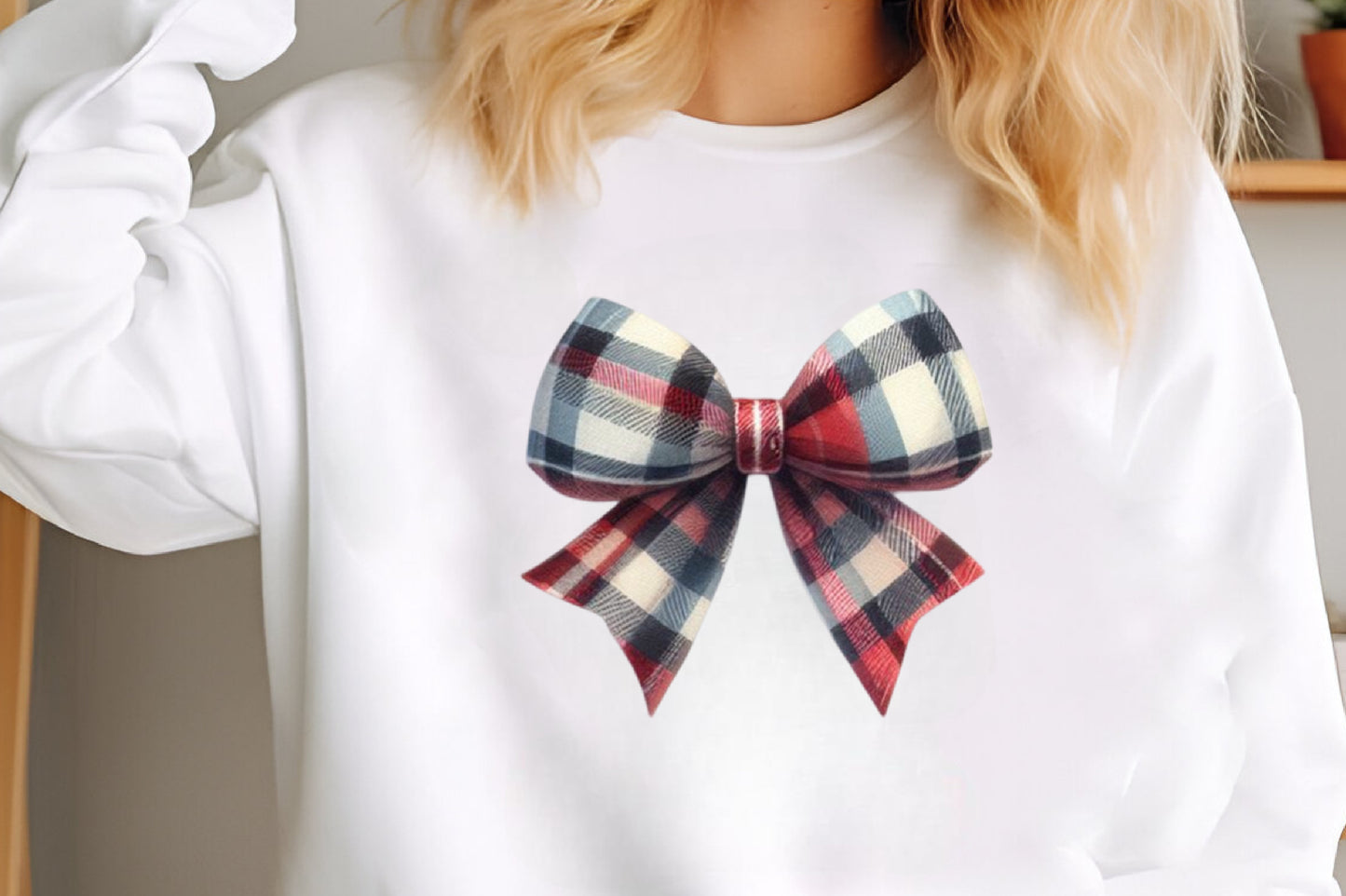 Christmas Plaid Bows PNG Bundle | Watercolor Christmas Bow, Tartan Ribbon Bow & Holiday Bow Clipart