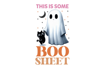 8 Watercolor Halloween Funny Ghost PNG Clipart Bundle Cute Boo