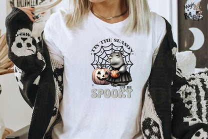This Season To Be Spooky Capybara Halloween Pumpkin PNG Sublimation