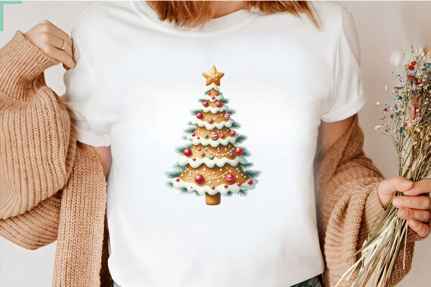 17 Watercolor Christmas Cookie Tree PNG Christmas Clipart