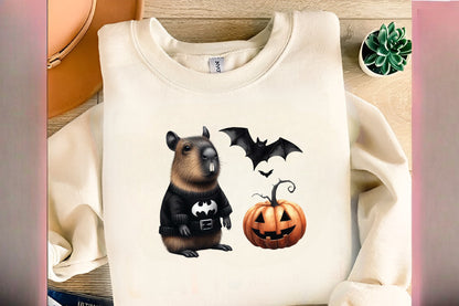 22 Halloween Capybara Clipart PNG Bundle Cute Spooky Animal Sublimation