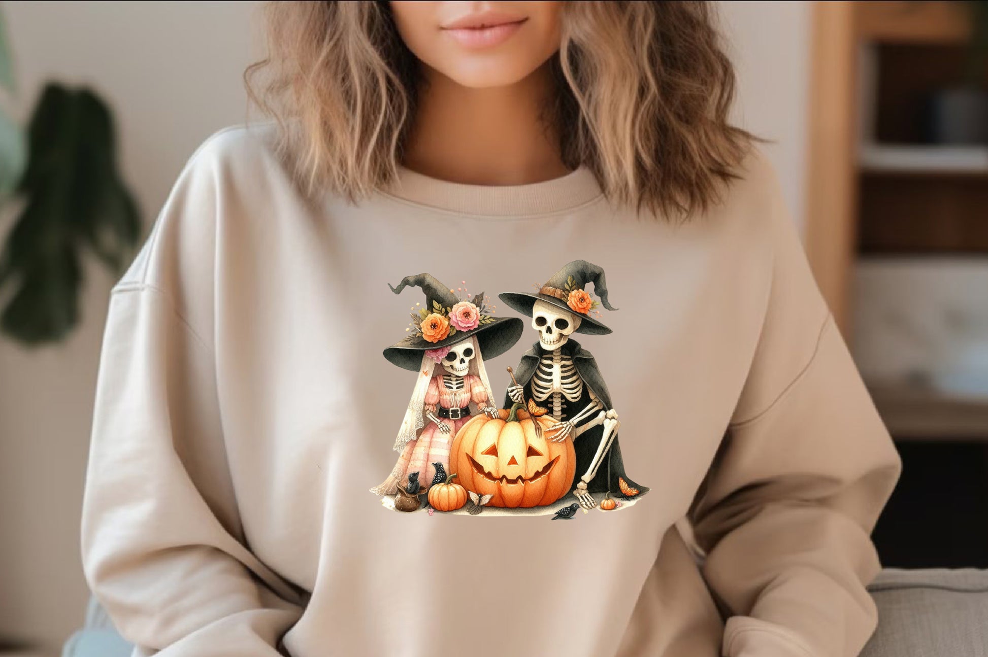 20 Halloween Couple Skeleton PNG Gothic Spooky Romance Pumpkin Clipart