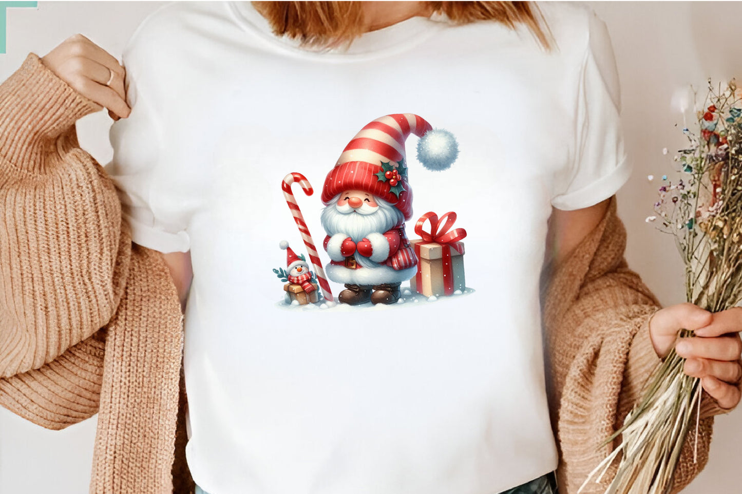 35 Cold Christmas Gnome PNG Winter Gnome Clipart Candy Cane Santa