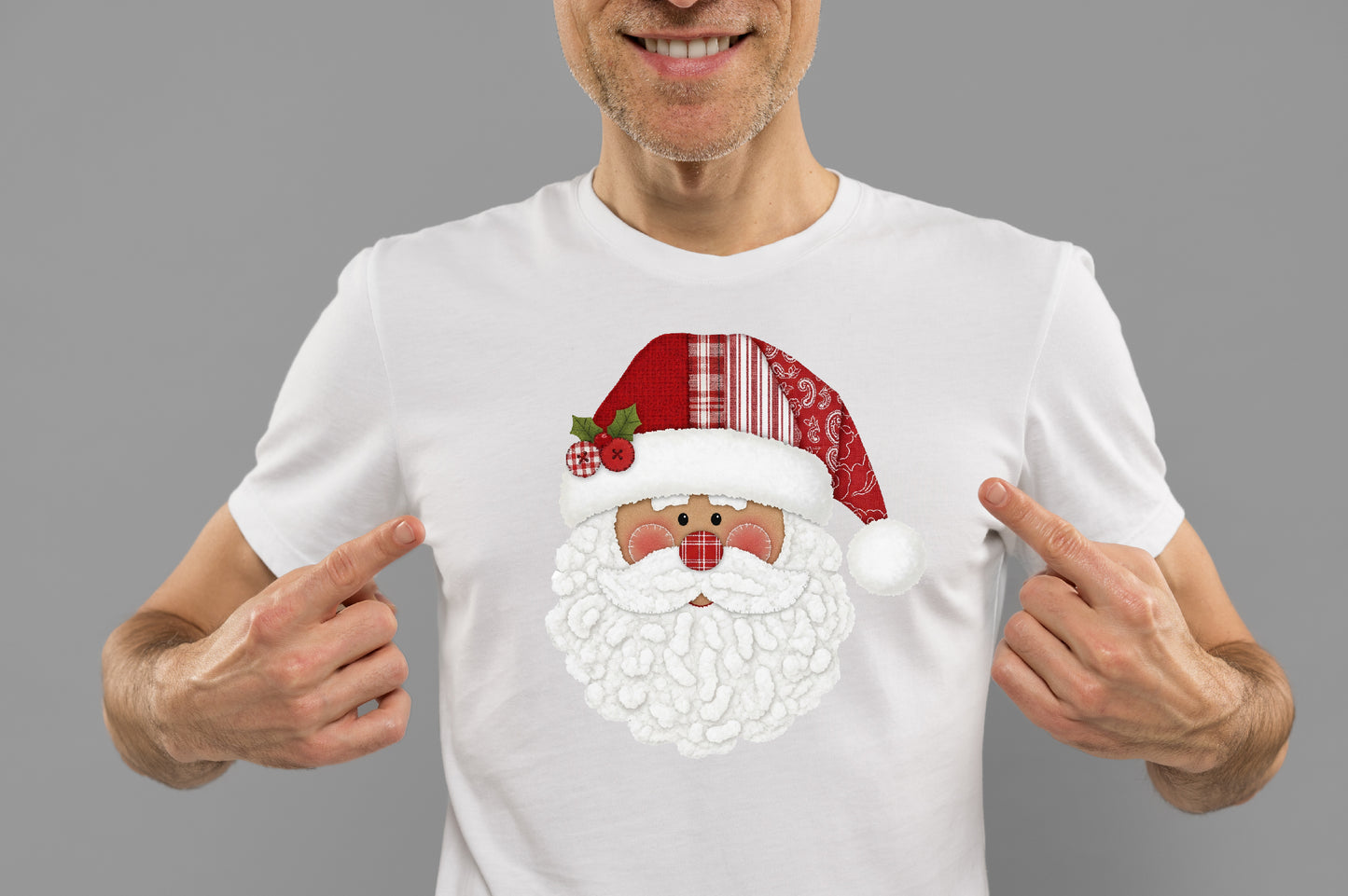 Cozy Santa Face Christmas Sublimation PNG