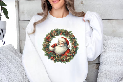 Christmas Sublimation PNG Bundle | 14 Watercolor Santa Holiday Designs
