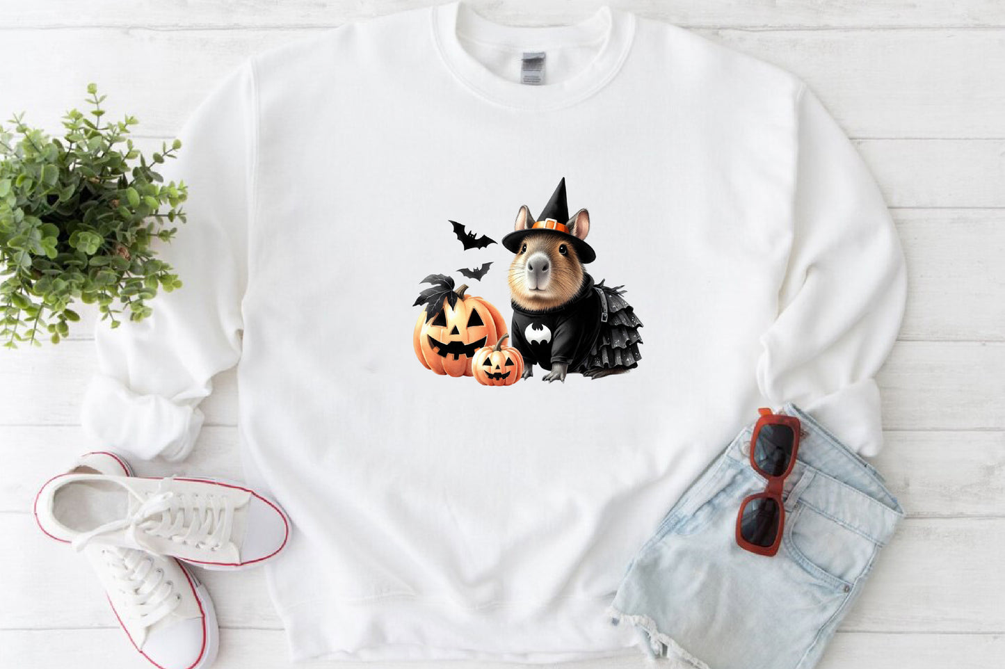 22 Halloween Capybara Clipart PNG Bundle Cute Spooky Animal Sublimation
