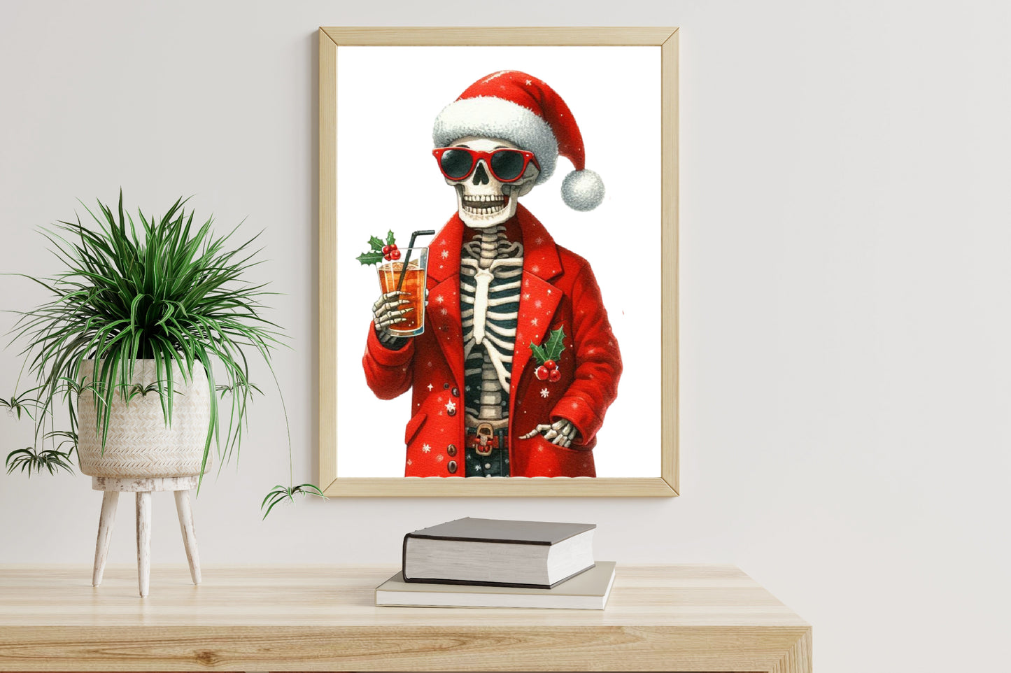20 Watercolor Christmas Skeleton PNG Merry Christmas Skeleton Clipart
