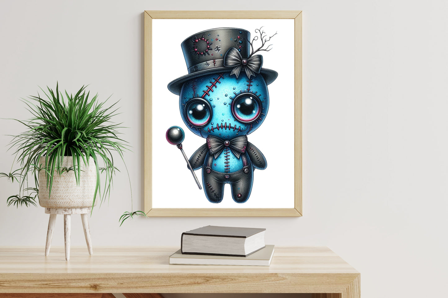 17 Halloween Voodoo Doll PNG Bundle Creepy Stitched Skull Doll Clipart