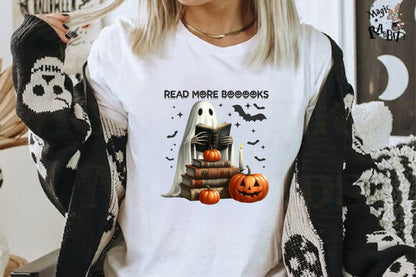 9 Halloween Bookish Sublimation PNG Bundle Witch Books Spooky Reader