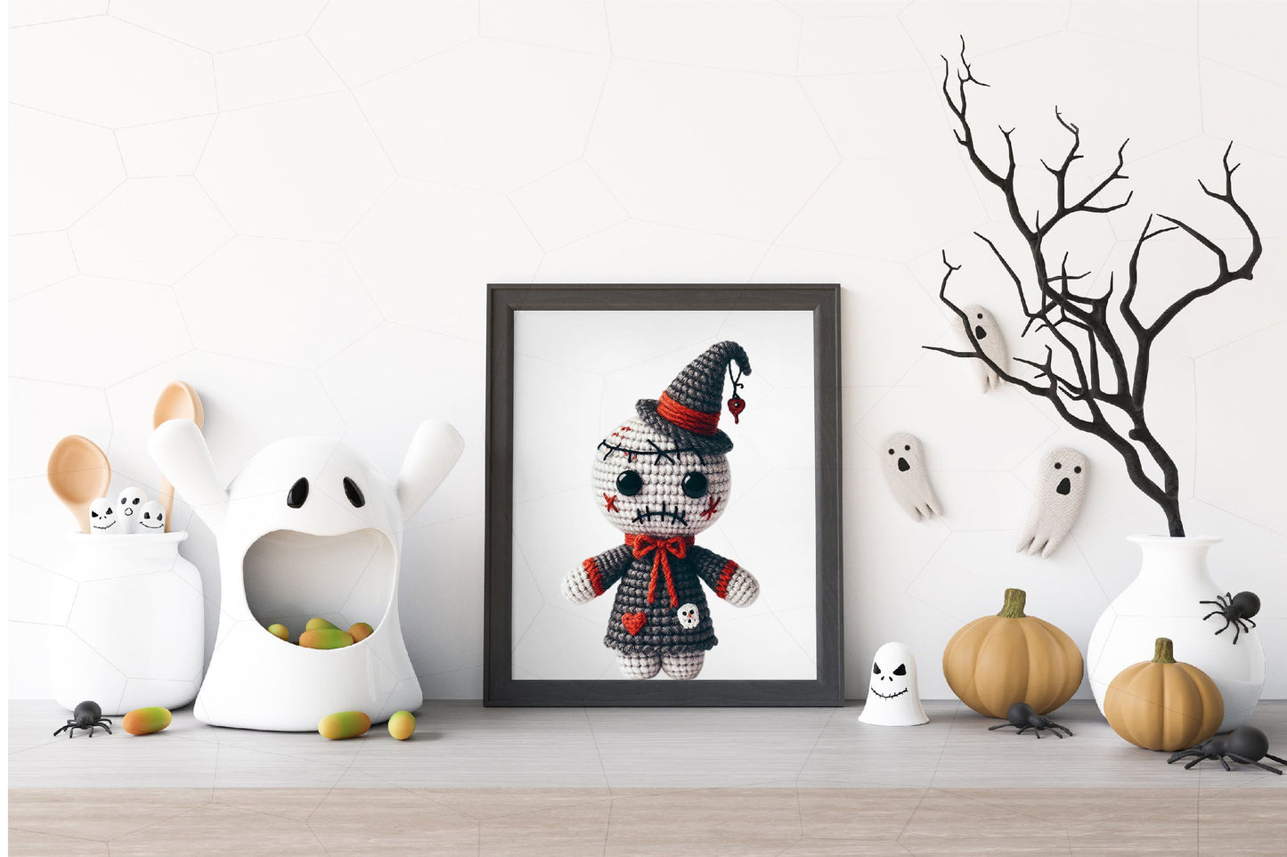 26 Halloween Voodoo Doll PNG Crochet Pattern Spooky Doll Clipart