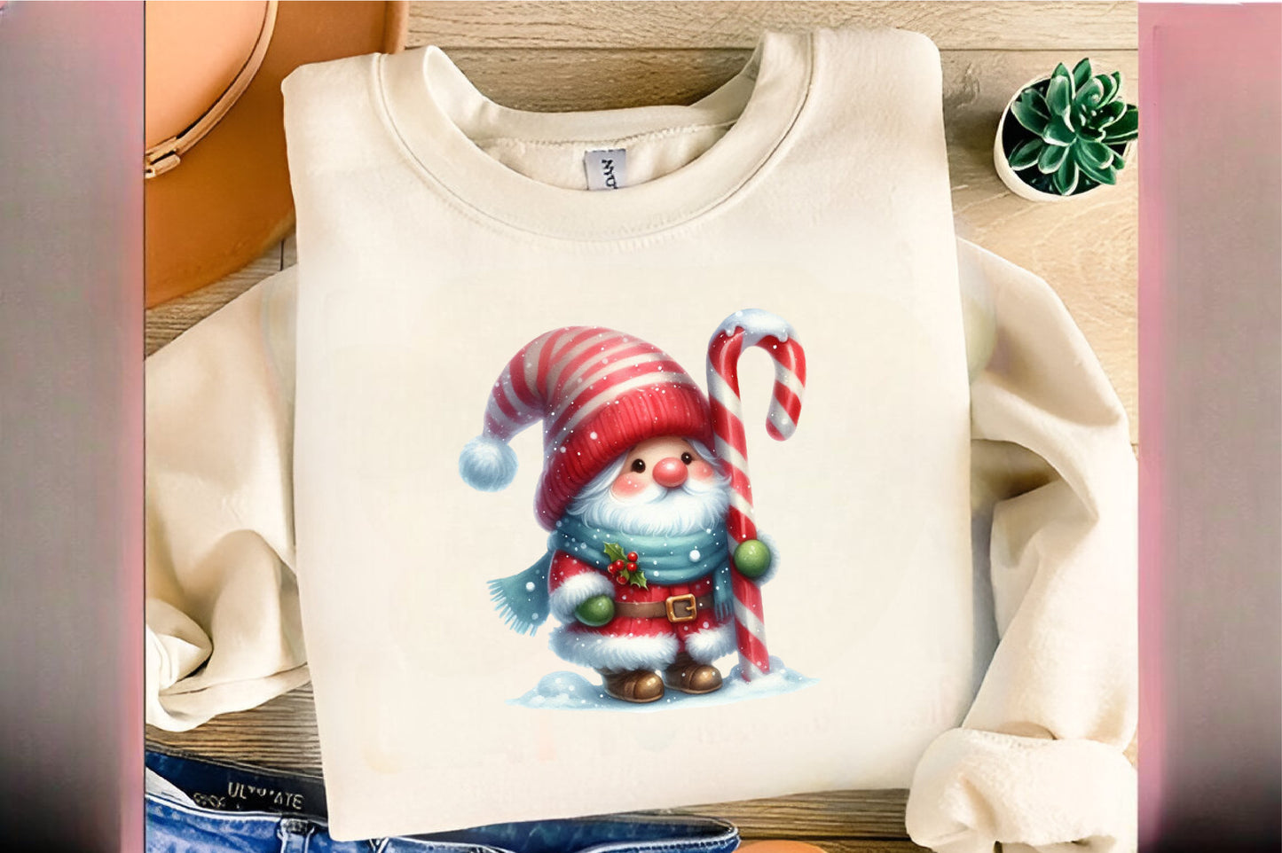 35 Cold Christmas Gnome PNG Winter Gnome Clipart Candy Cane Santa