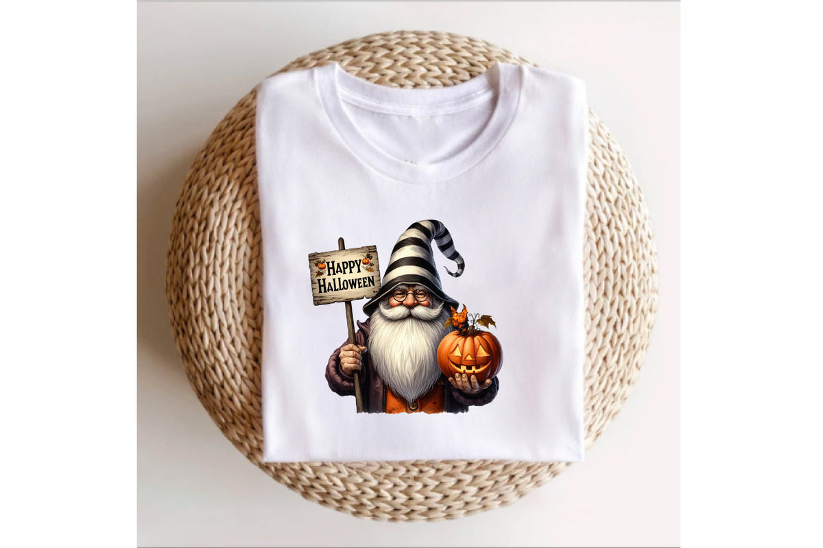 Watercolor Happy Halloween Gnome PNG Bundle 18 Cute Gnome Clipart