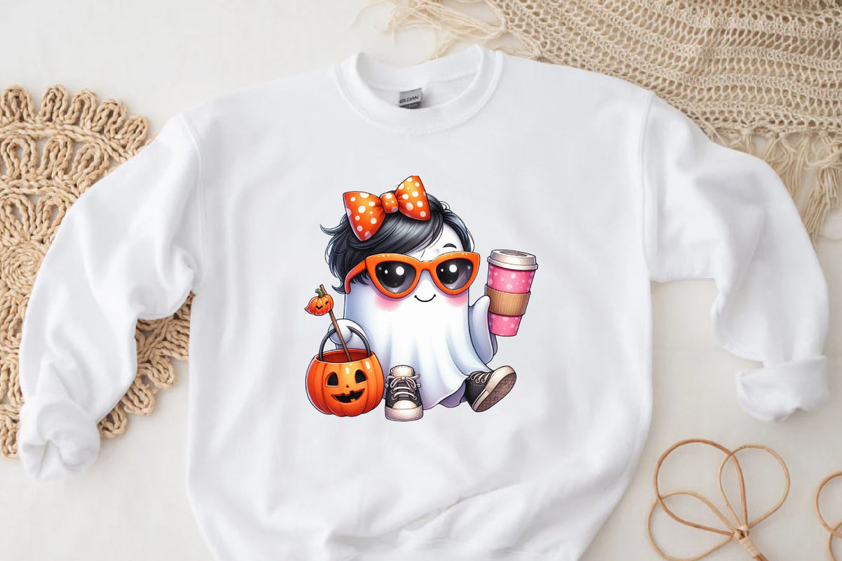 Halloween Cute Funny Ghost PNG Bundle 20 Kawaii Ghost Designs