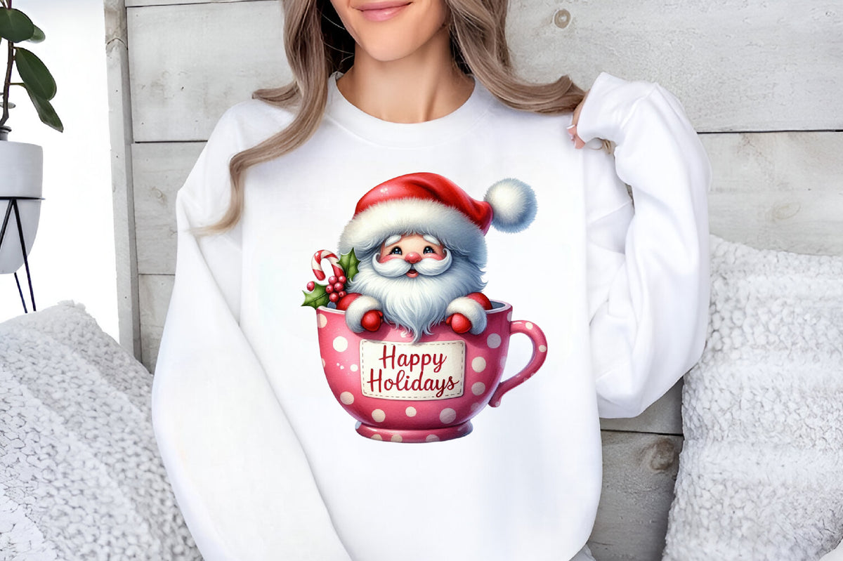 14 Christmas Gnome PNG Clipart Bundle Watercolor Holiday Gnome Sublimation