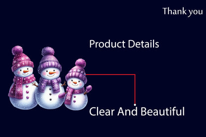 Christmas Snowman Family PNG Clipart Bundle | Watercolor Cute Snowman, Snow Family, Winter Holiday Designs