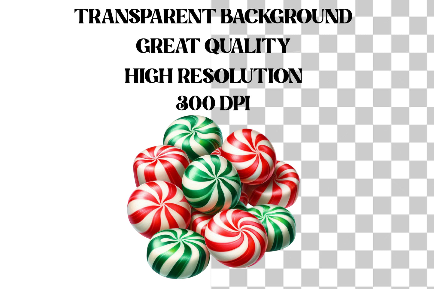 Merry Christmas Candy Sublimation PNG | Sweet Holiday Candy Cane Christmas Design