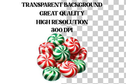 Merry Christmas Candy Sublimation PNG | Sweet Holiday Candy Cane Christmas Design
