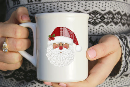 Cozy Santa Face Christmas Sublimation PNG