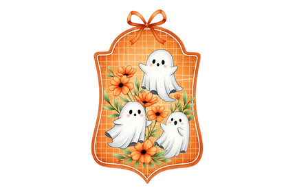 Coquette Fall Halloween PNG Bundle | Orange Plaid, Bows, Ghosts, Pumpkins & Leopard Clipart,