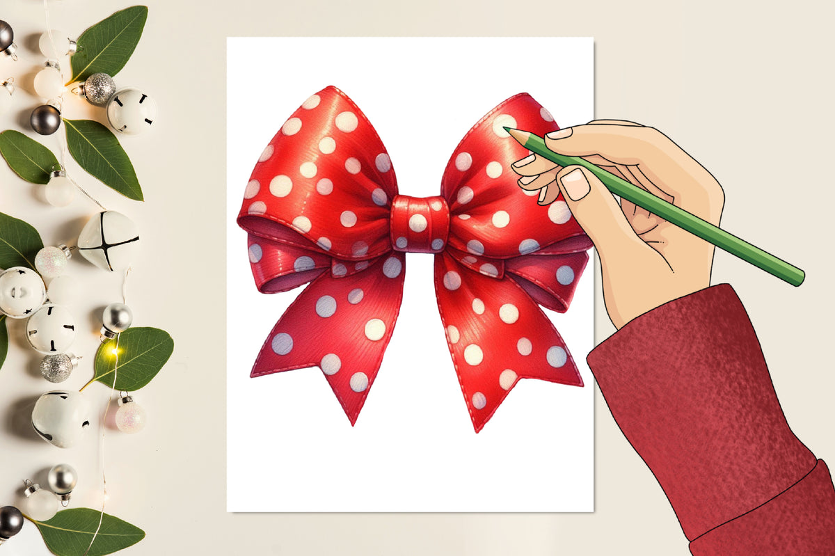 16 Christmas Clipart PNG Bundle Watercolor Holiday Bow Ornament Sweater Gingerbread