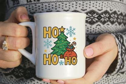 Christmas Ho Ho Ho Tree PNG Holiday Santa Gift Sublimation
