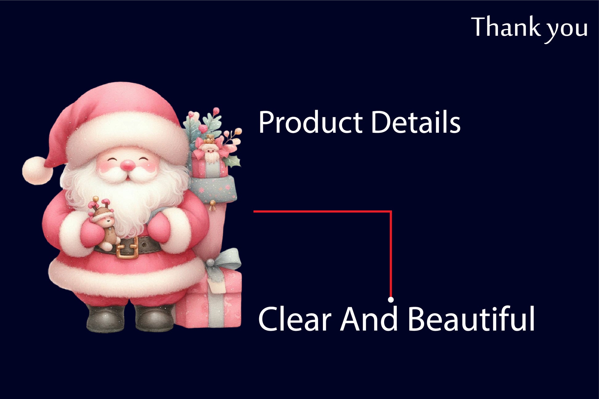 28 Christmas Pink Santa PNG Cute Pink Santa Claus Clipart