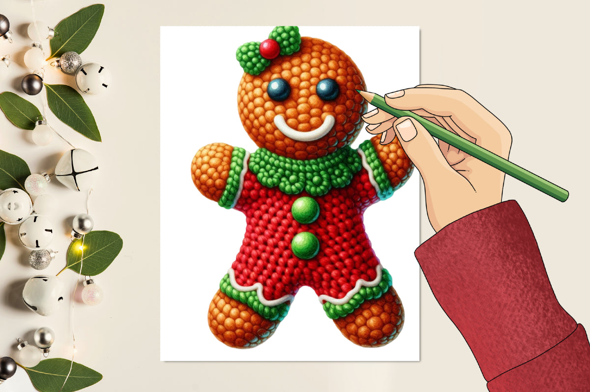 Watercolor Christmas Crochet PNG Bundle 40 Cozy Holiday Designs