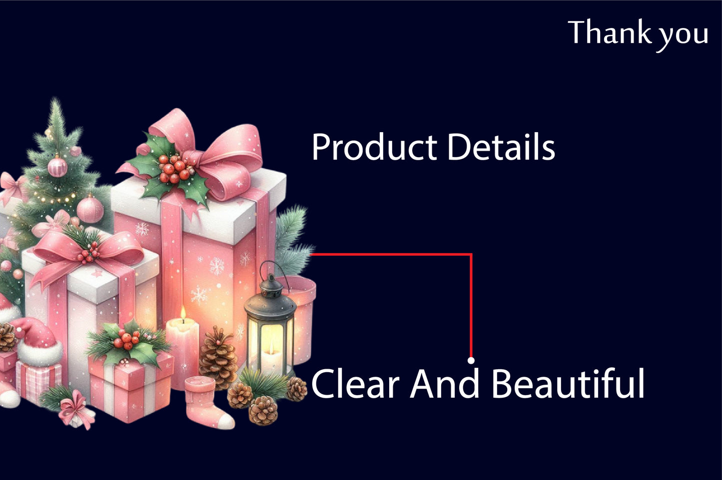 30 Watercolor Pink Christmas Gifts PNG Pink Holiday Present Clipart