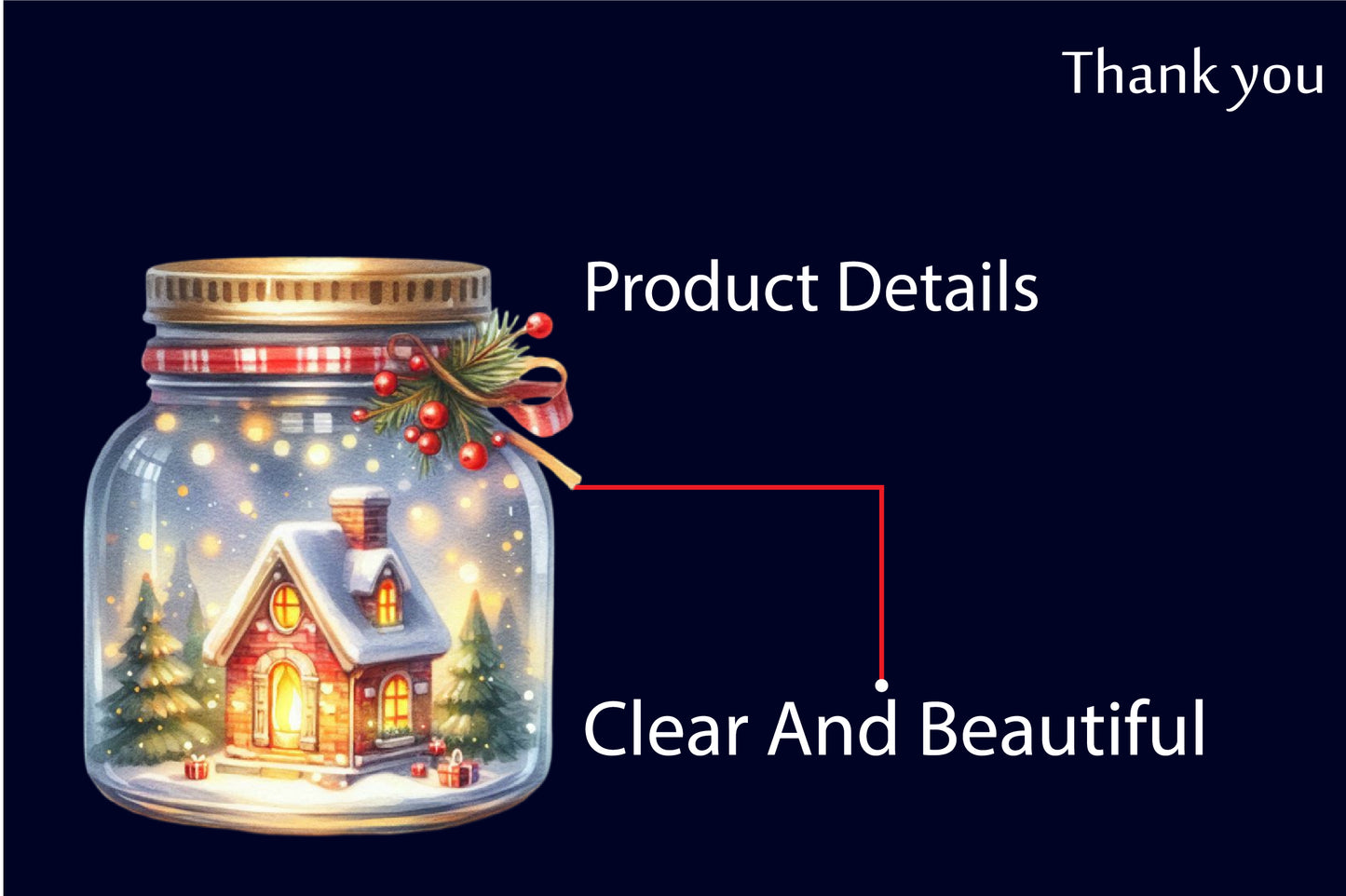 Christmas Jar PNG Bundle | Watercolor Christmas Jar, Winter Snow Globe Jar & Cozy Holiday Village Clipart