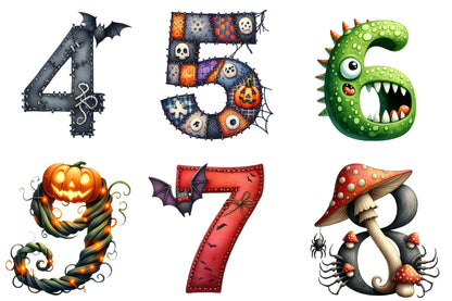 Halloween Alphabet Clipart PNG Bundle | Spooky ABC Letters, Halloween Letters PNG