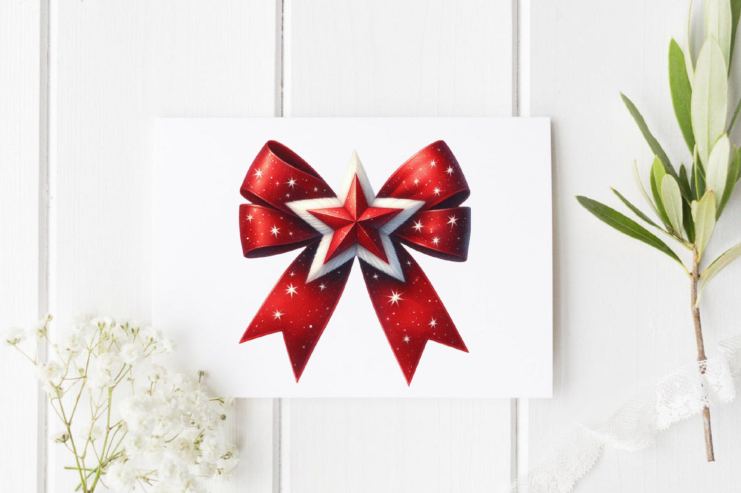 Christmas Red Bows PNG Bundle | Watercolor Christmas Red Bow, Festive Ribbon Bow & Holiday Bow Clipart