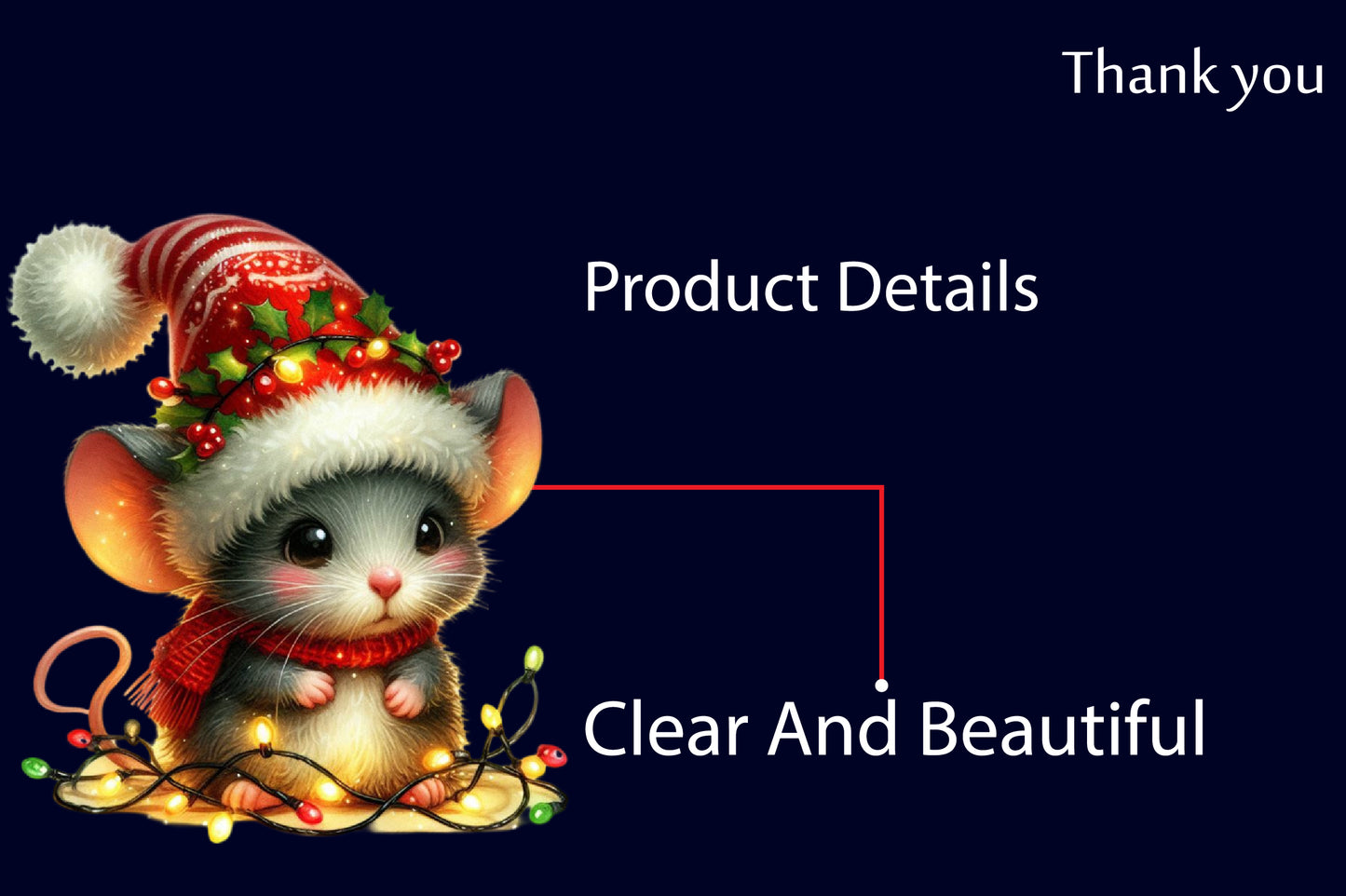 Christmas Animals PNG Clipart Bundle | Watercolor Cute Holiday Animals, Santa Hats, Christmas Lights & Festive Designs
