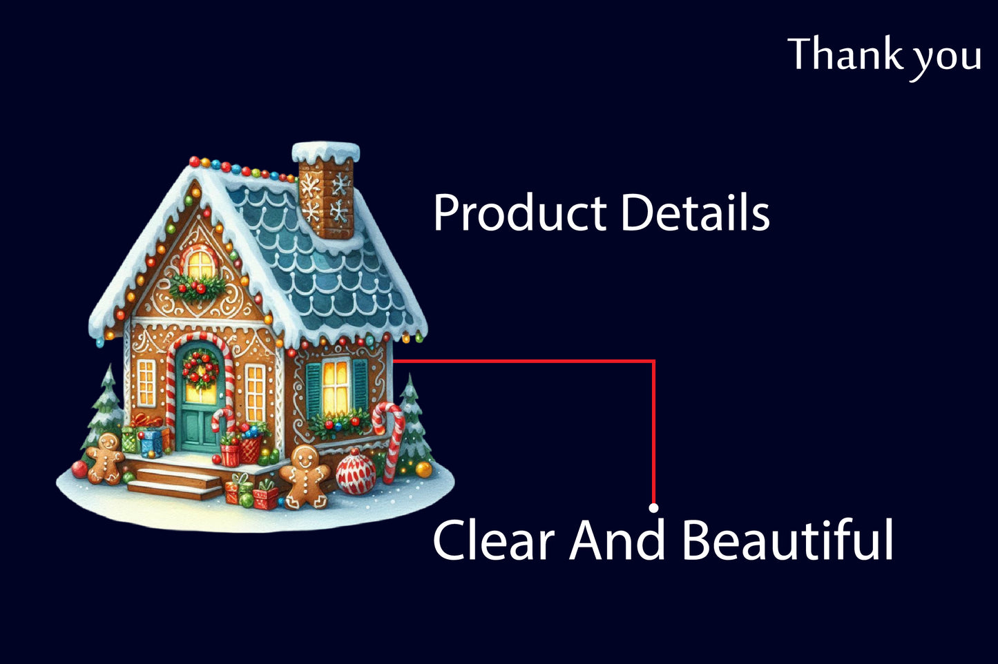 Christmas Gingerbread House PNG Bundle | Watercolor Gingerbread Houses, Holiday Cottage Clipart & Christmas Village