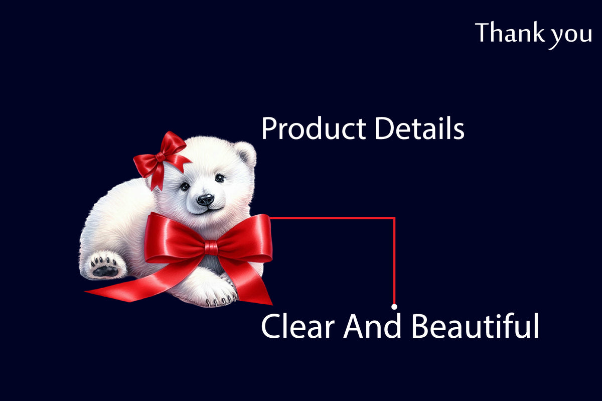 14 Christmas Polar Bear PNG Sublimation Bundle Cute Winter Bear Clipart