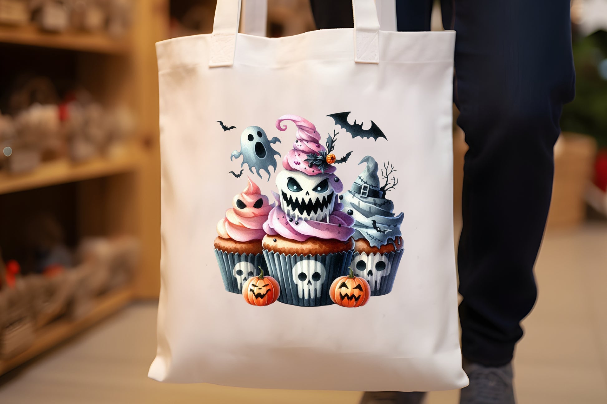 27 Halloween Cupcake PNG Cute Spooky Cupcake Clipart Bundle
