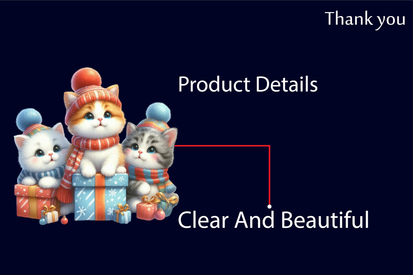Christmas Cute Cat PNG Clipart Bundle | Watercolor Christmas Cats, Santa Kittens, Gifts & Holiday Cat Designs