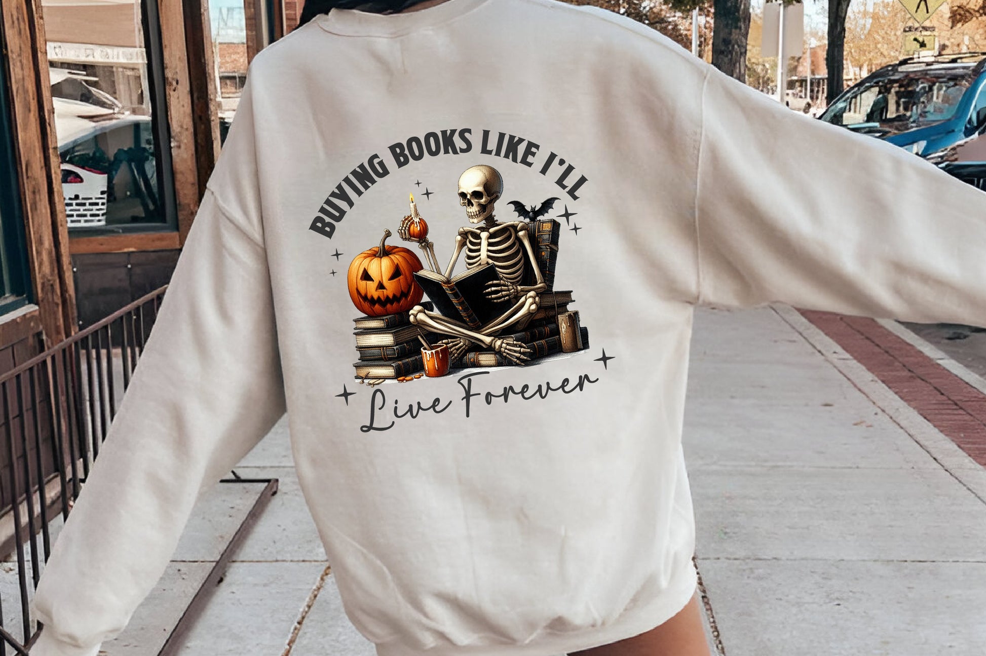 9 Halloween Bookish Sublimation PNG Bundle Witch Books Spooky Reader