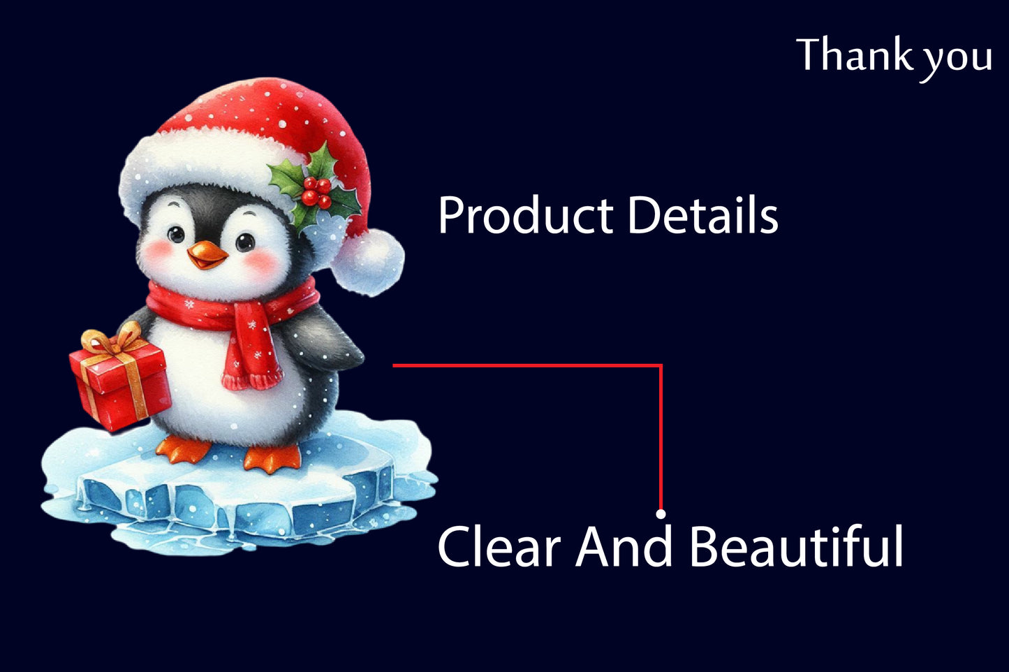 Christmas Penguin PNG Bundle | Watercolor Christmas Penguin, Cute Winter Penguin & Holiday Penguin Clipart