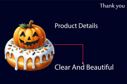 38 Halloween Donut PNG Bundle Watercolor Spooky Donuts Clipart