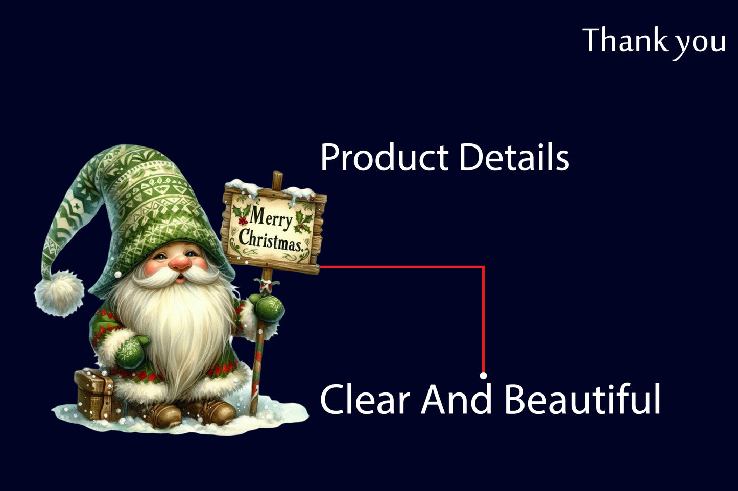 Christmas Gnome PNG Clipart Bundle | Watercolor Christmas Gnomes, Santa Gnome & Holiday Gnome Clipart
