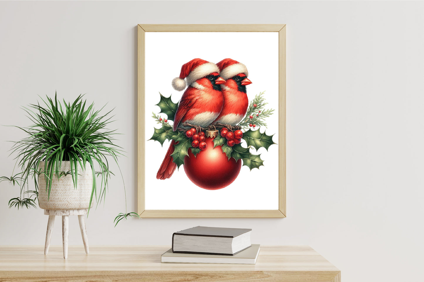 31 Watercolor Christmas Cardinal Bird PNG Red Bird Holiday Clipart