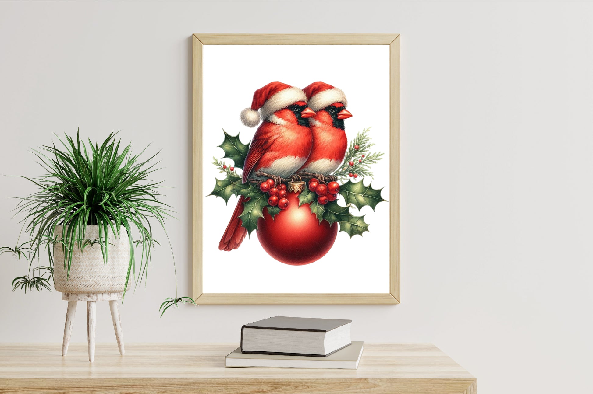31 Watercolor Christmas Cardinal Bird PNG Red Bird Holiday Clipart