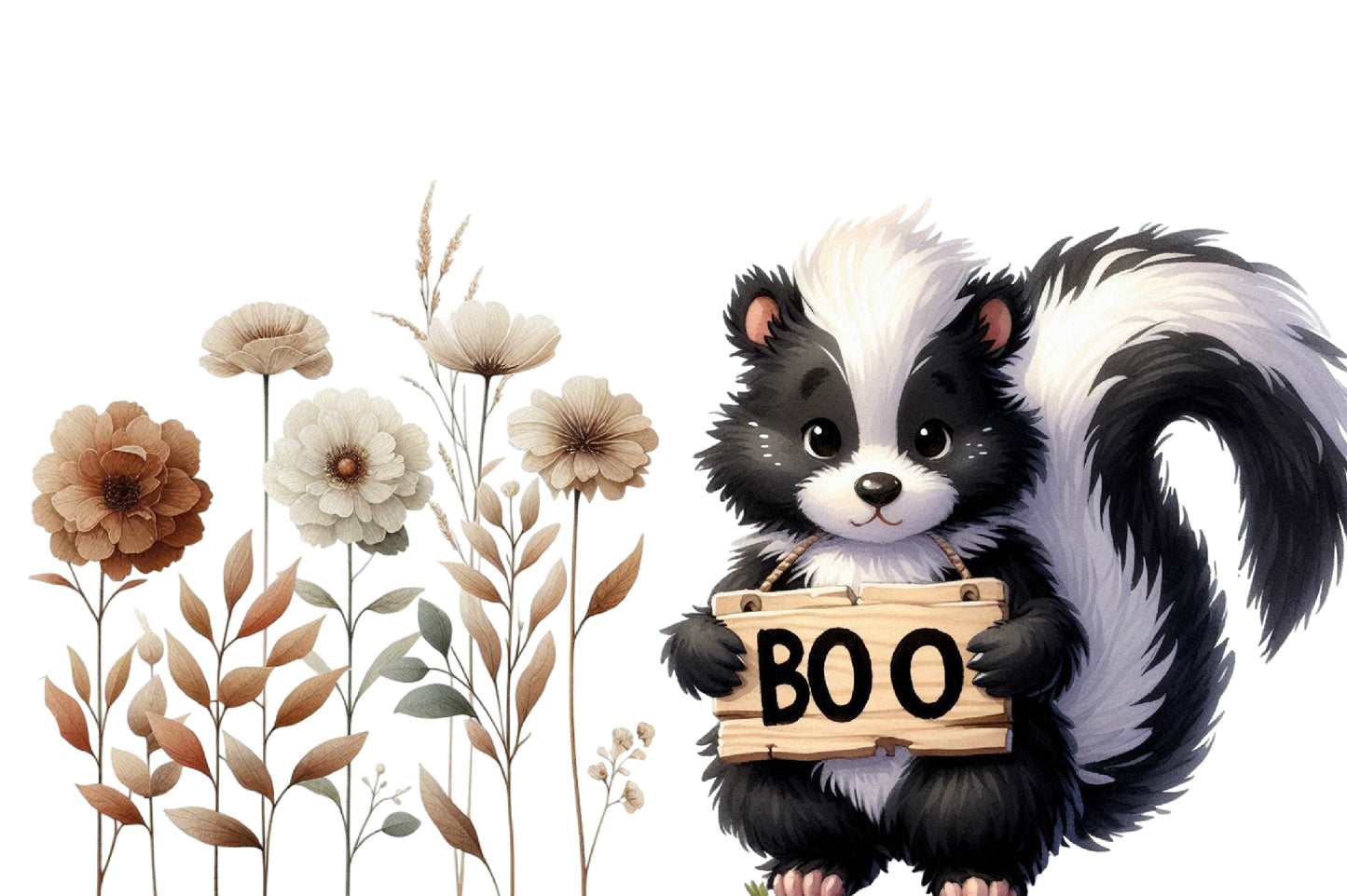 Halloween Animals Clipart PNG Bundle | Cute Spooky Animals PNG, Halloween Woodland Animal Clipart,