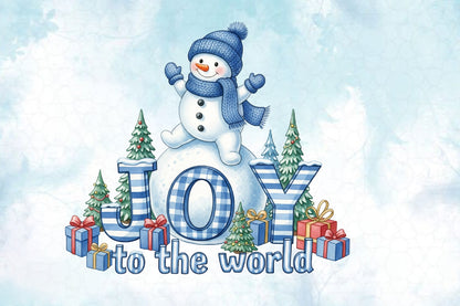 Christmas Snowman PNG Clipart Bundle | Watercolor Cute Christmas Snowman PNG | Festive Winter Snowman Sublimation
