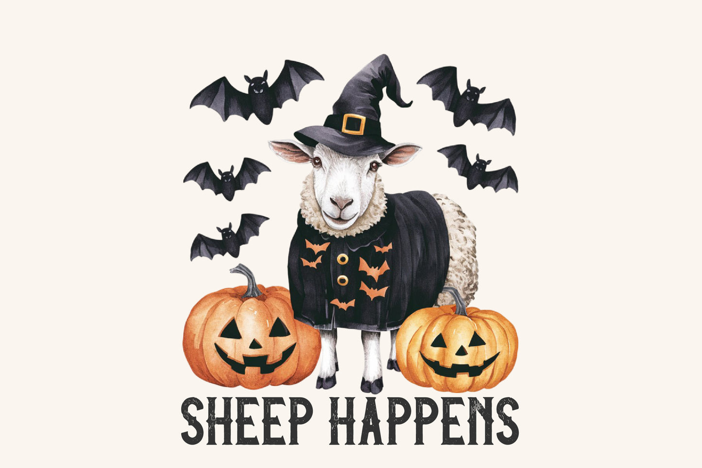 9 Vintage Halloween Farm Animals PNG Spooky Pumpkin Animal Clipart