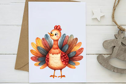 Autumn Turkeys PNG Bundle | Cute Thanksgiving Turkey Clipart | 17 Transparent Fall Turkey Sublimation