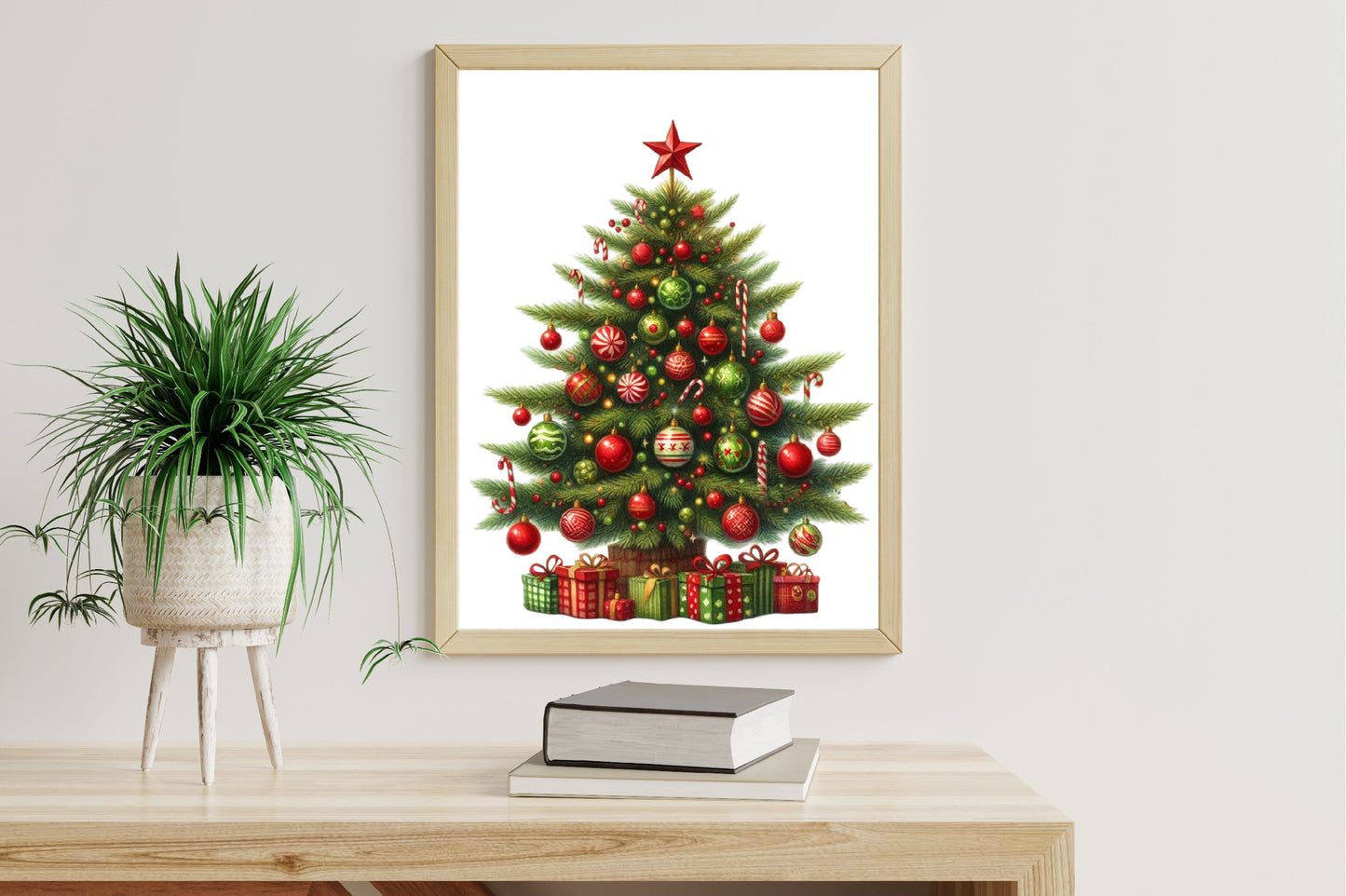 Christmas Clipart PNG Bundle | Santa Claus, Reindeer, Gifts, Stockings, Christmas Tree & Holiday Designs